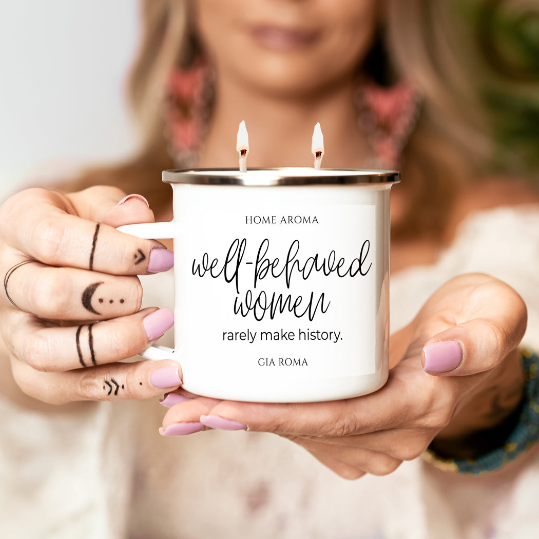 Mothers Day Candle Mug 16oz Reusable Metal Candle Soy Gift BandsCo Straps
