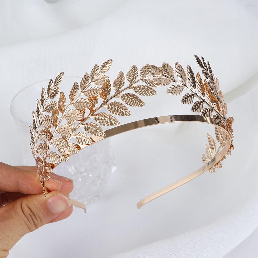 Western Fashion Retro Hair Bands For Women Wedding Metal Gold Leaf Butterfly Hair Headbands Girls Bride Gorgeous Hair Accessories For Women Stevvex