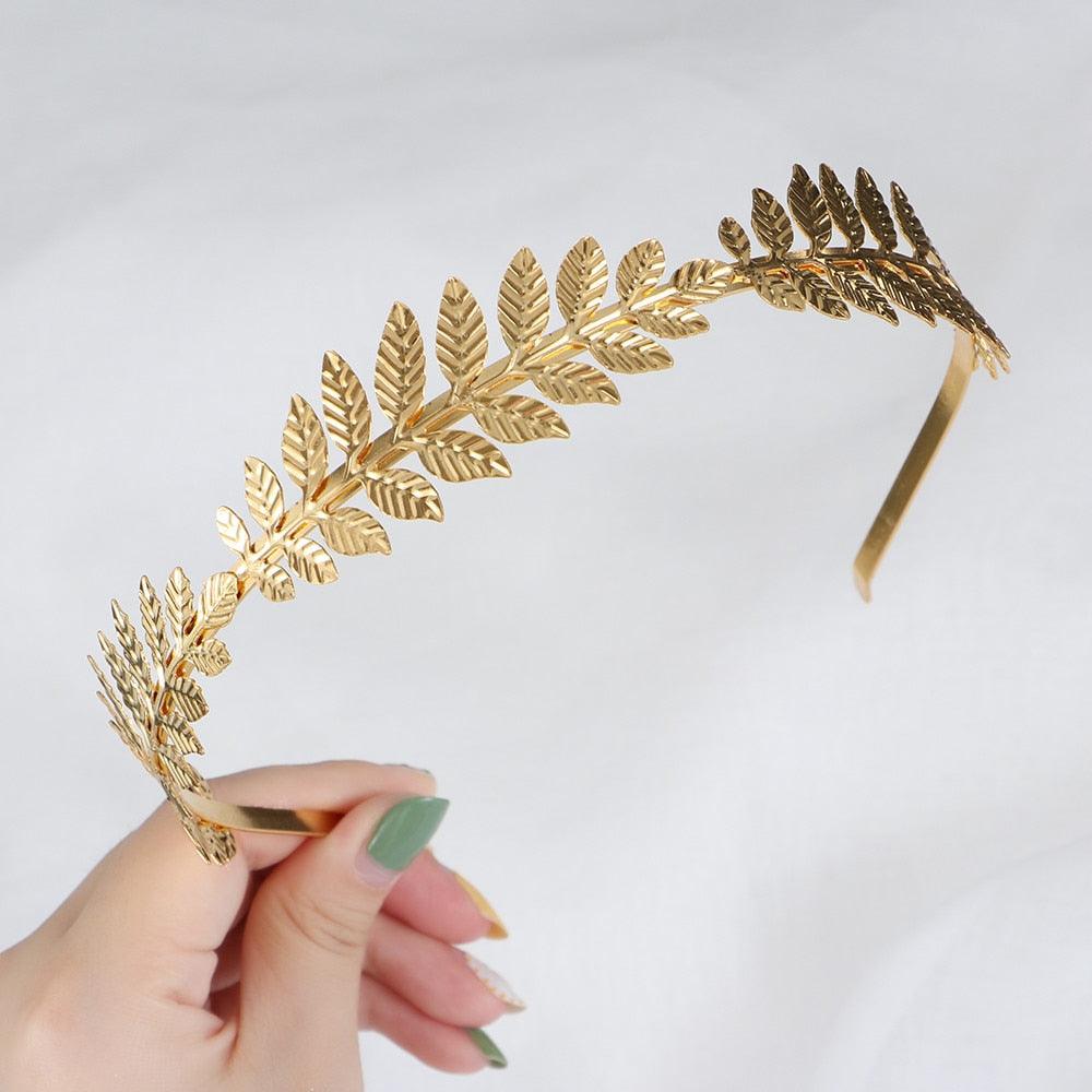 Western Fashion Retro Hair Bands For Women Wedding Metal Gold Leaf Butterfly Hair Headbands Girls Bride Gorgeous Hair Accessories For Women Stevvex