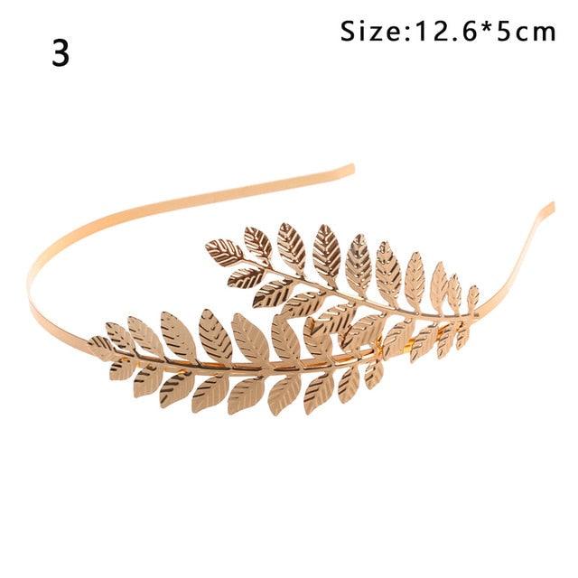 Western Fashion Retro Hair Bands For Women Wedding Metal Gold Leaf Butterfly Hair Headbands Girls Bride Gorgeous Hair Accessories For Women Stevvex