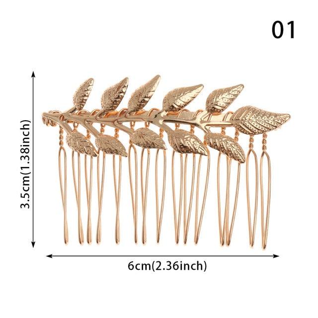 Western Fashion Retro Hair Bands For Women Wedding Metal Gold Leaf Butterfly Hair Headbands Girls Bride Gorgeous Hair Accessories For Women Stevvex