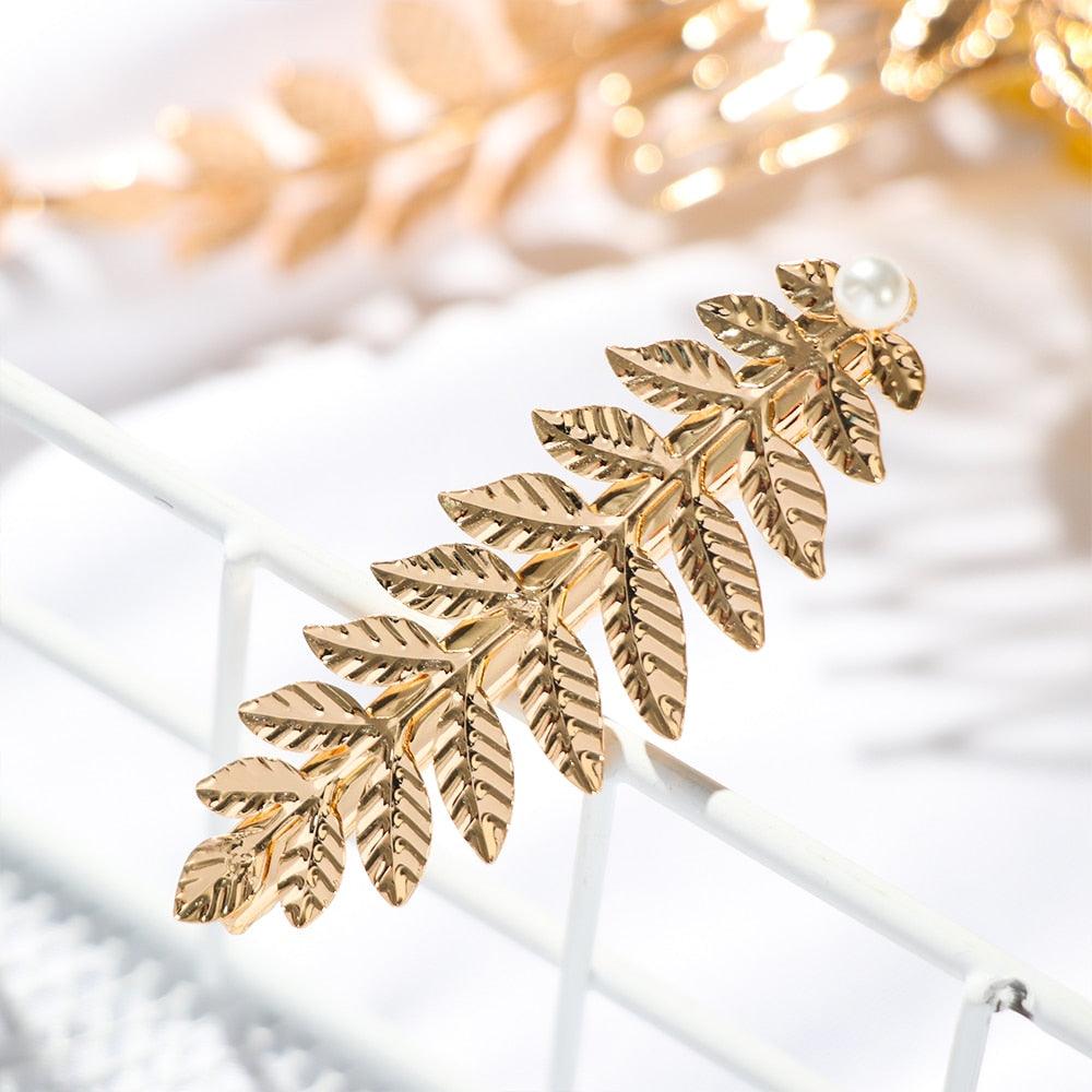 Western Fashion Retro Hair Bands For Women Wedding Metal Gold Leaf Butterfly Hair Headbands Girls Bride Gorgeous Hair Accessories For Women Stevvex