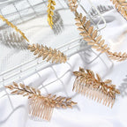 Western Fashion Retro Hair Bands For Women Wedding Metal Gold Leaf Butterfly Hair Headbands Girls Bride Gorgeous Hair Accessories For Women Stevvex