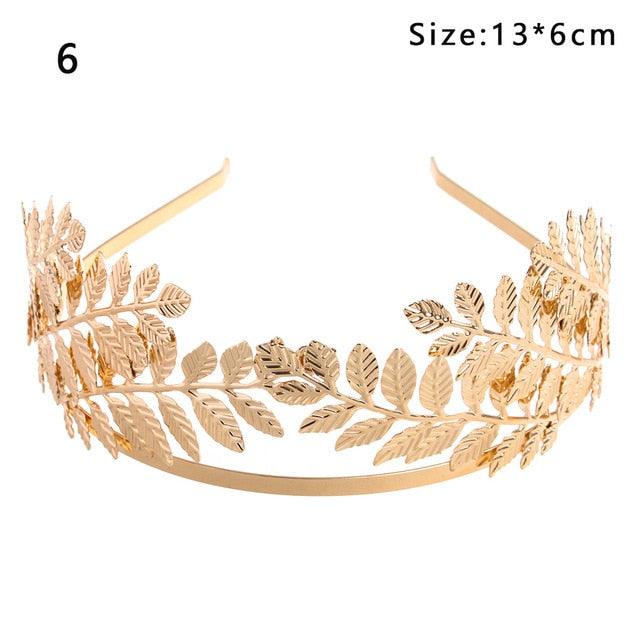 Western Fashion Retro Hair Bands For Women Wedding Metal Gold Leaf Butterfly Hair Headbands Girls Bride Gorgeous Hair Accessories For Women Stevvex
