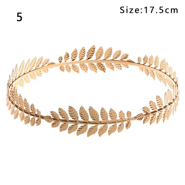 Western Fashion Retro Hair Bands For Women Wedding Metal Gold Leaf Butterfly Hair Headbands Girls Bride Gorgeous Hair Accessories For Women Stevvex