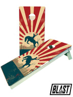 Western Cowboy Cornhole Boards - SJB-DIAMOND ELITES