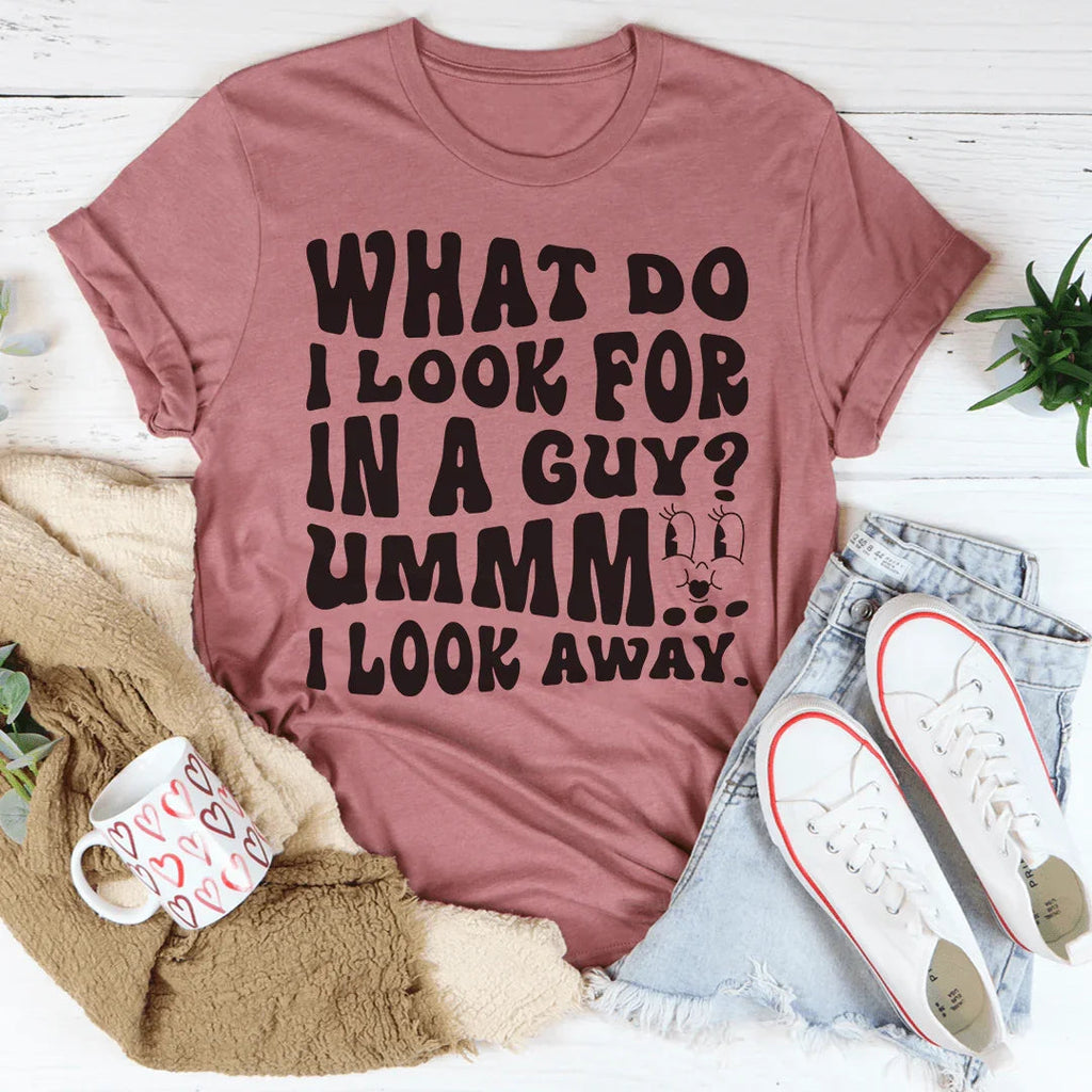 What Do I Look For In A Guy Tee Peachy Sunday