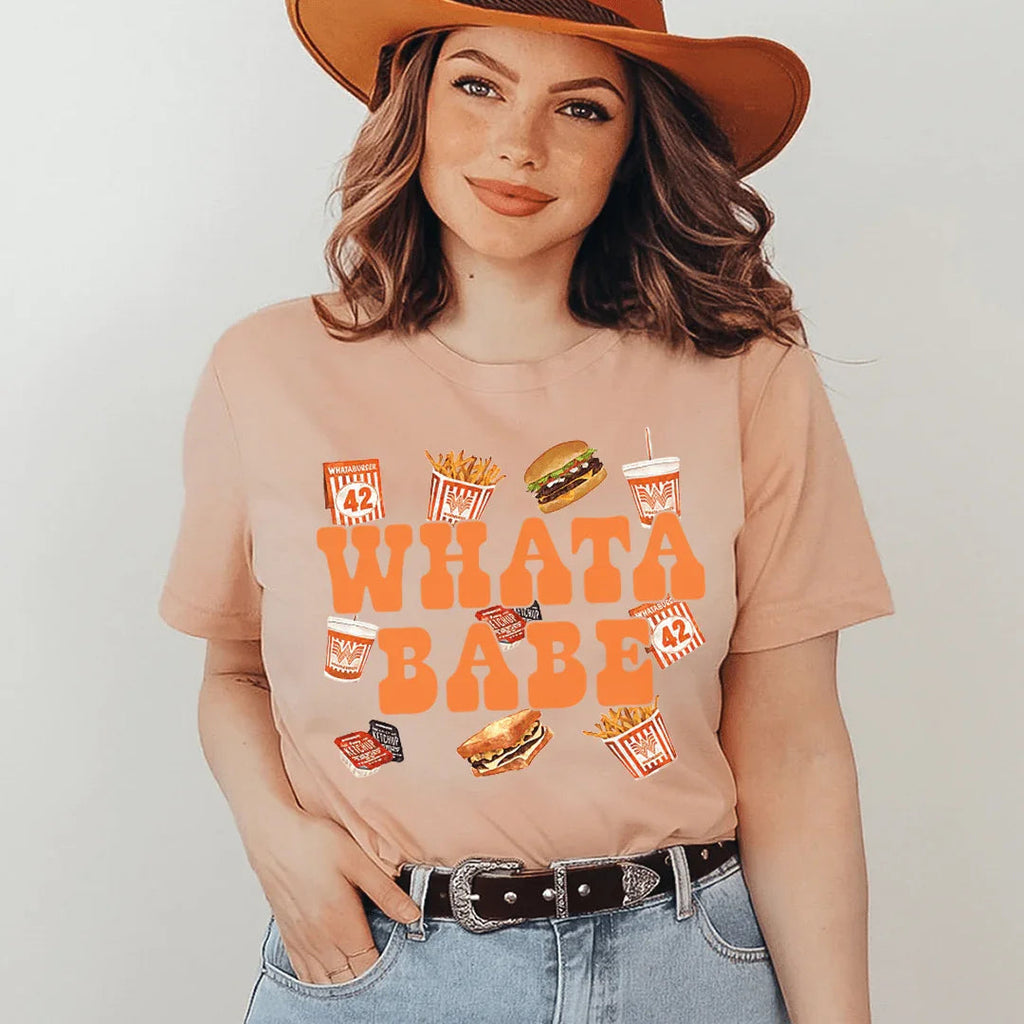 Whatababe Tee Peachy Sunday