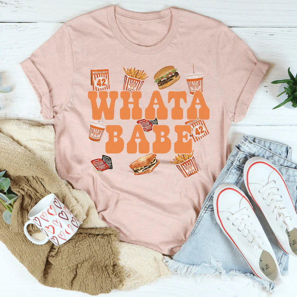 Whatababe Tee Peachy Sunday