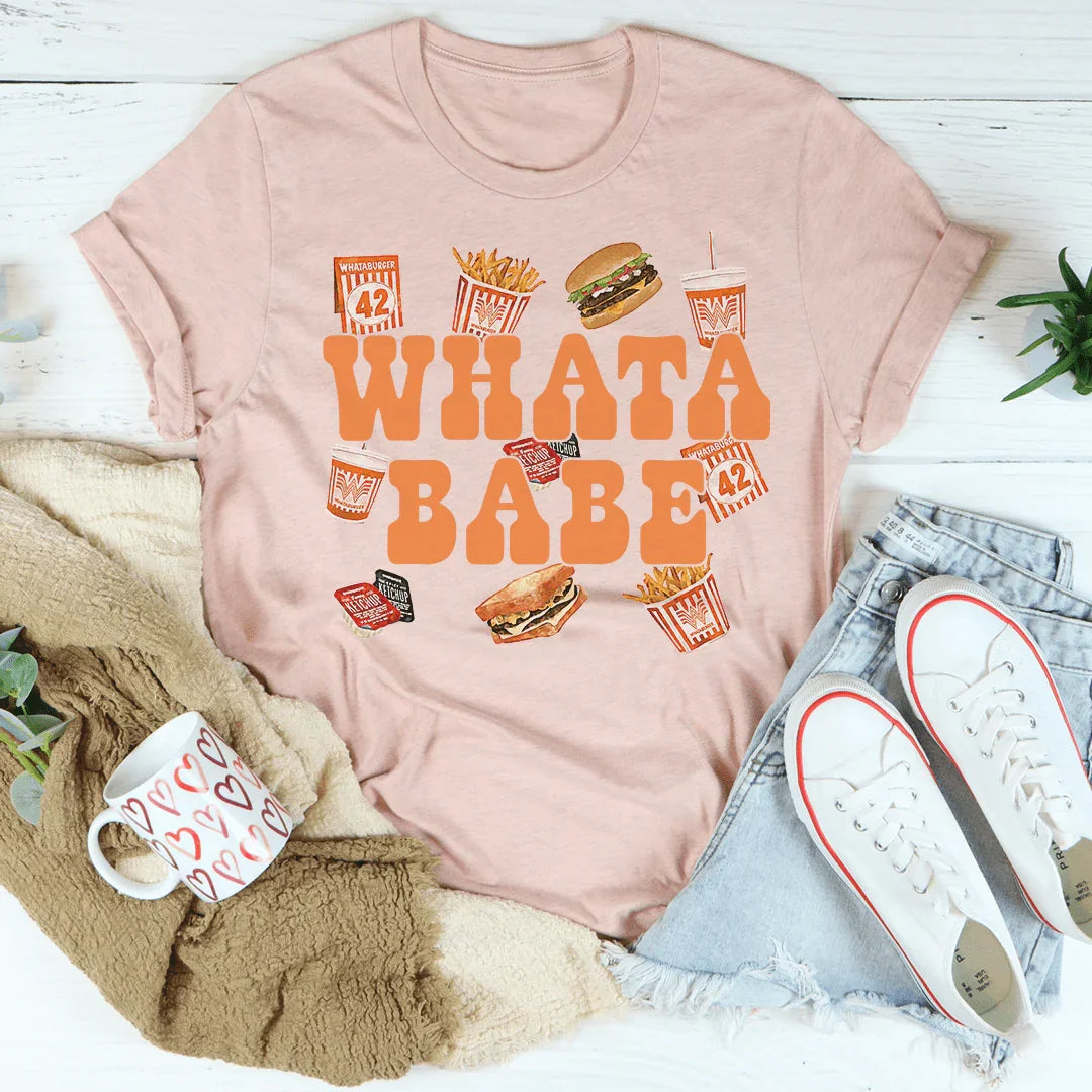 Whatababe Tee Peachy Sunday