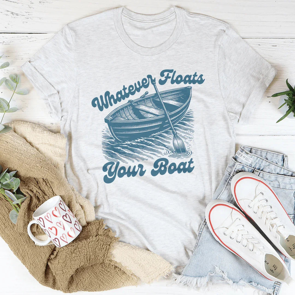 Whatever Floats Your Boat Tee Peachy Sunday