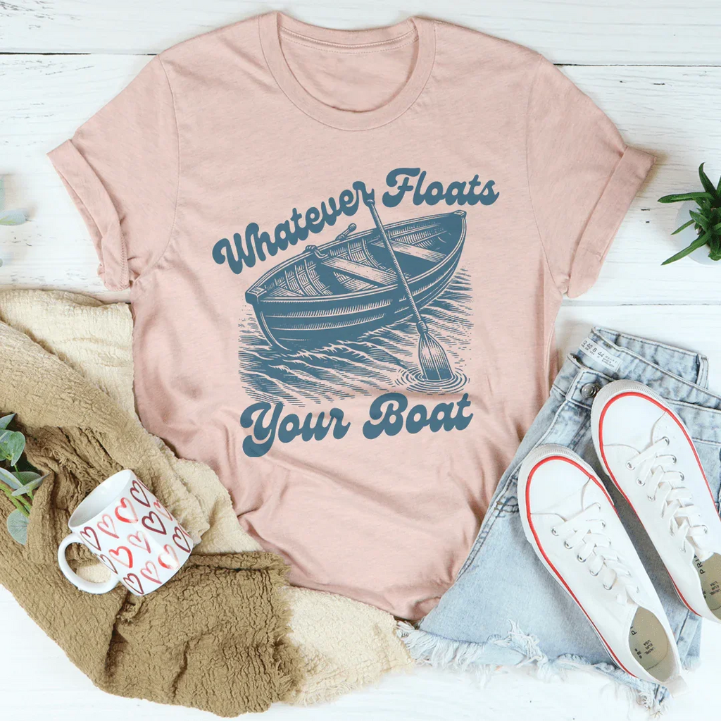 Whatever Floats Your Boat Tee Peachy Sunday
