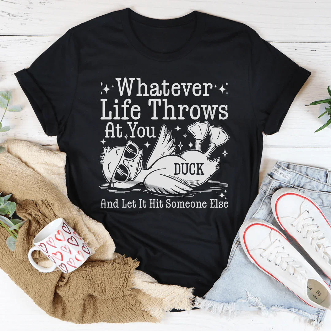 Whatever Life Throws At You Tee Peachy Sunday