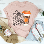 Whatever Spices Your Pumpkin Coffee Tee Peachy Sunday