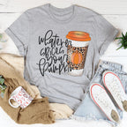 Whatever Spices Your Pumpkin Coffee Tee Peachy Sunday