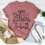 When God Made My Grandkids He Gave Me The Best Tee Peachy Sunday