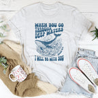 When You Go Through Deep Waters I Will Be With You Isaiah 43;2 Tee Peachy Sunday