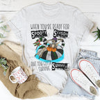 When You're Ready For Spooky Season But You Gotta Survive Summer Tee Peachy Sunday