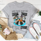 When You're Ready For Spooky Season But You Gotta Survive Summer Tee Peachy Sunday