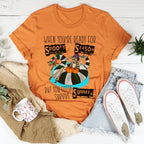 When You're Ready For Spooky Season But You Gotta Survive Summer Tee Peachy Sunday