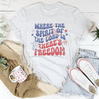 Where The Spirit Of The Lord Is There's Freedom Tee Peachy Sunday