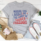 Where The Spirit Of The Lord Is There's Freedom Tee Peachy Sunday