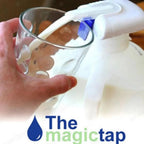 White Automatic Drink Dispenser For Fridge Gallon Magic Tap Electric Water Milk Drink Beverage Hands-Free Dispenser Spill Proof Convenient Dispenser One-Handed Operation Suitable For Outdoor And Home Kitchens Stevvex