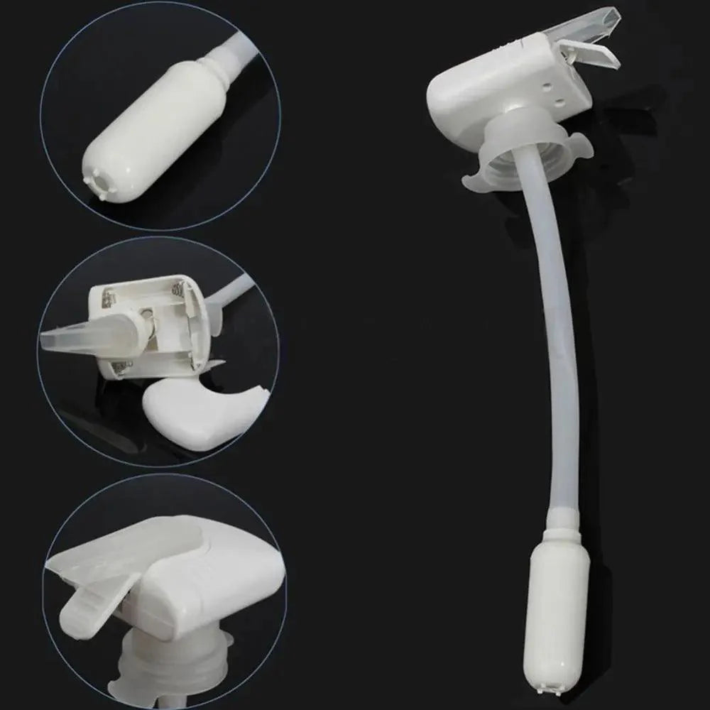 White Automatic Drink Dispenser For Fridge Gallon Magic Tap Electric Water Milk Drink Beverage Hands-Free Dispenser Spill Proof Convenient Dispenser One-Handed Operation Suitable For Outdoor And Home Kitchens Stevvex