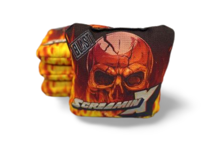 Screamin X Cornhole Bags (7/9 or optional 7/10) blastcornhole