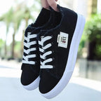 White Canvas Womens Sneakers Casual Fashion Denim Summer Elegant Women Sneakers Stevvex