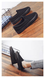 White Couple Canvas Women Espadrilles Shoes Womens Flats Women Running Breathable White Casual Slip On Flats Comfortable Walking Casual Simple Espadrilles Stevvex