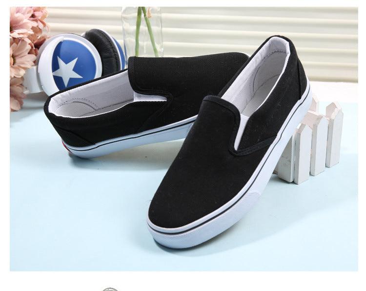 White Couple Canvas Women Espadrilles Shoes Womens Flats Women Running Breathable White Casual Slip On Flats Comfortable Walking Casual Simple Espadrilles Stevvex