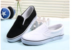 White Couple Canvas Women Espadrilles Shoes Womens Flats Women Running Breathable White Casual Slip On Flats Comfortable Walking Casual Simple Espadrilles Stevvex