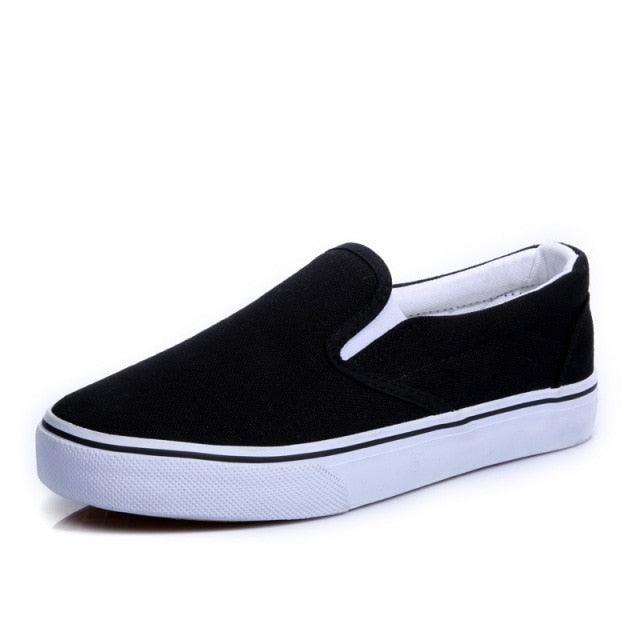 White Couple Canvas Women Espadrilles Shoes Womens Flats Women Running Breathable White Casual Slip On Flats Comfortable Walking Casual Simple Espadrilles Stevvex