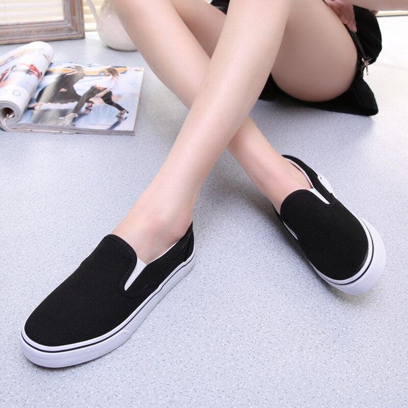 White Couple Canvas Women Espadrilles Shoes Womens Flats Women Running Breathable White Casual Slip On Flats Comfortable Walking Casual Simple Espadrilles Stevvex