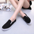 White Couple Canvas Women Espadrilles Shoes Womens Flats Women Running Breathable White Casual Slip On Flats Comfortable Walking Casual Simple Espadrilles Stevvex