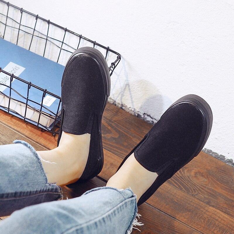 White Couple Canvas Women Espadrilles Shoes Womens Flats Women Running Breathable White Casual Slip On Flats Comfortable Walking Casual Simple Espadrilles Stevvex