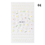White Embossed Flower Lace Sticker Decal Wedding Nail Art Designs Floral Butterfly Japanese Manicures Nail Decoration Metallic Curve Strip Line Nail Decal Self-Adhesive 3D Wave Design Decoration for Women Girls Adhesive Striping Tape Nail Art Stickers