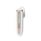 White Lightweight Ear Hanging Wireless Headset Long Standby Single Ear-hook Hands-free Design Anti-noise Earphone Improved Comfort Long Wireless Range Bluetooth Single-Ear Connect To Your Cell Phone Quality Battery 300mAh