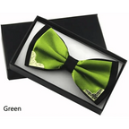 White Men Elegant Polyester Butterfly Bowtie Metal Corners Wedding Bowtie Party Bow Ties Stevvex