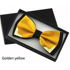 White Men Elegant Polyester Butterfly Bowtie Metal Corners Wedding Bowtie Party Bow Ties Stevvex