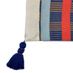 White Striped Handwoven Backstrap Clutch - Guatemalan Artisan Small Boho Purse BandsCo Straps