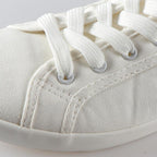 White Summer Womens Sneakers Trainers White Leather Canvas Shoes Tenis Classic Casual Cotton Slip On Canvas Comfortable Walking Flats Sneakers