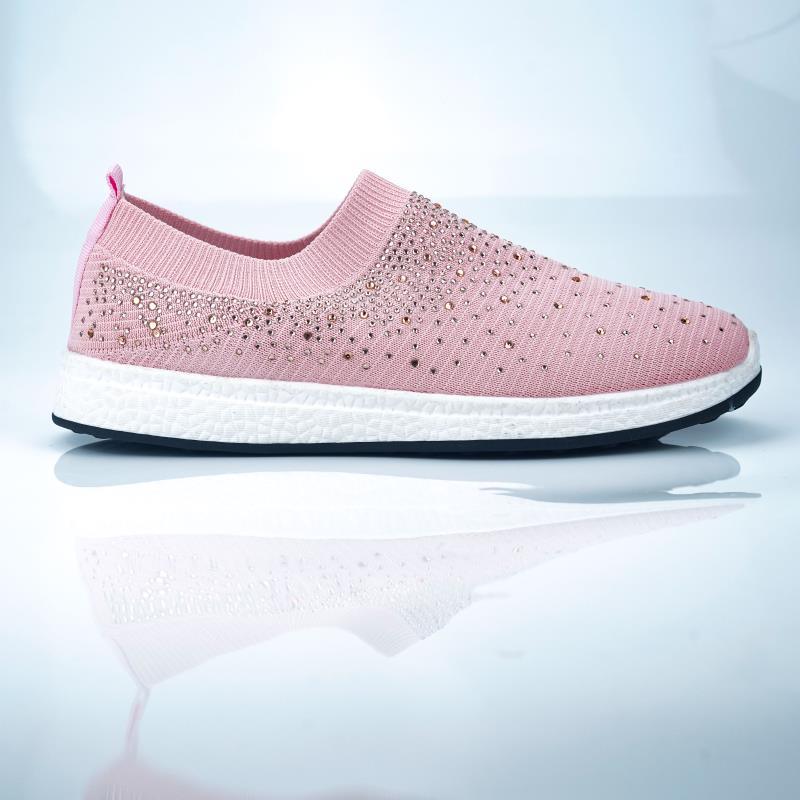 White Womens Crystal Sneakers Spring Autumn Casual Zipper Flat Shoes Non-slip Breathable Outdoor Espadrilles Breathable Mesh Simple Design Slip-On Shoes Women Mesh Casual Espadrilles Stevvex