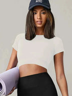 THRIXINE Elite Crop Top: Premium Black Activewear THRIXINE
