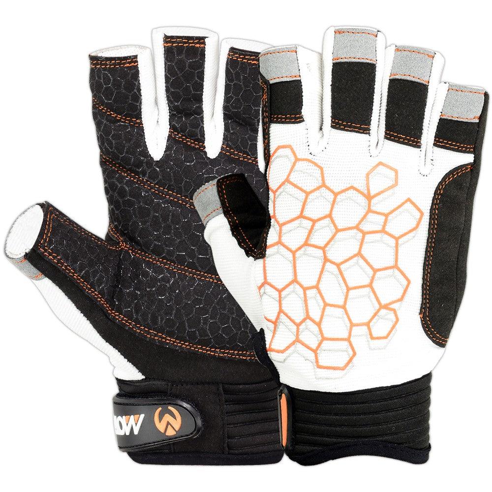 Sailing Gloves With Sticky Palm 3-4 Cut Fingers Kayaking & More Unisex - SJB-DIAMOND ELITES