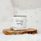 Hot Mess Express Oversized Campfire Mug Black Rim Limited Edition, Double-Sided BandsCo Straps