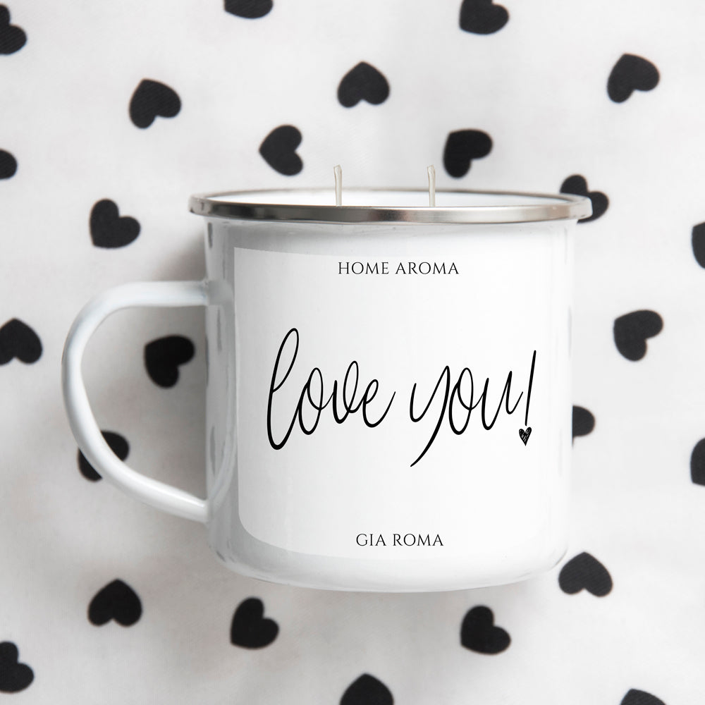 16oz Reusable Metal Candle Mug Scented Soy Candle Gift BandsCo Straps