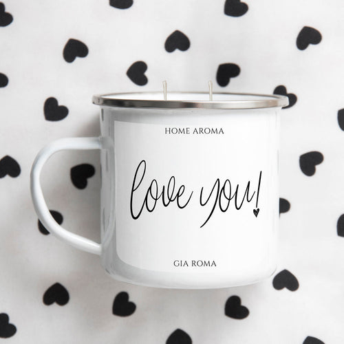 16oz Reusable Metal Candle Mug Scented Soy Candle Gift BandsCo Straps