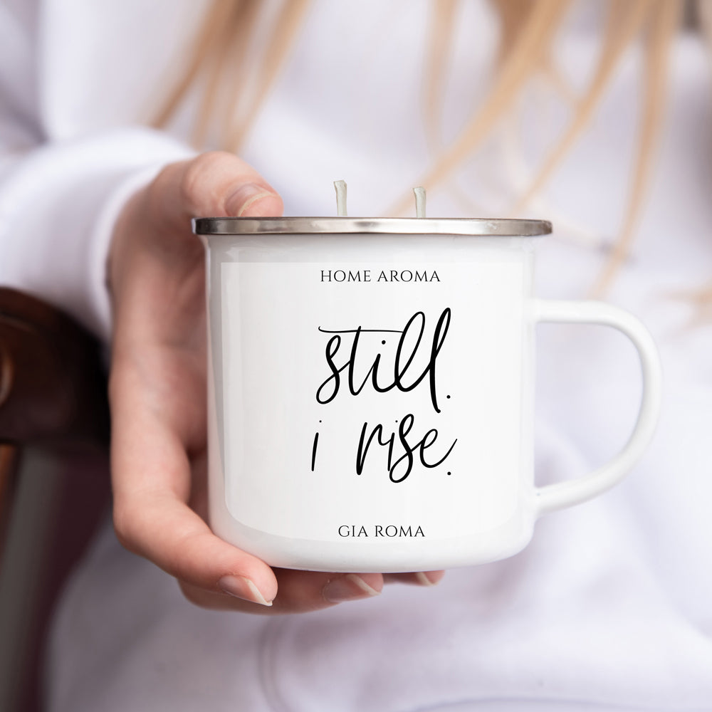 16oz Reusable Metal Candle Mug Scented Soy Candle Gift BandsCo Straps